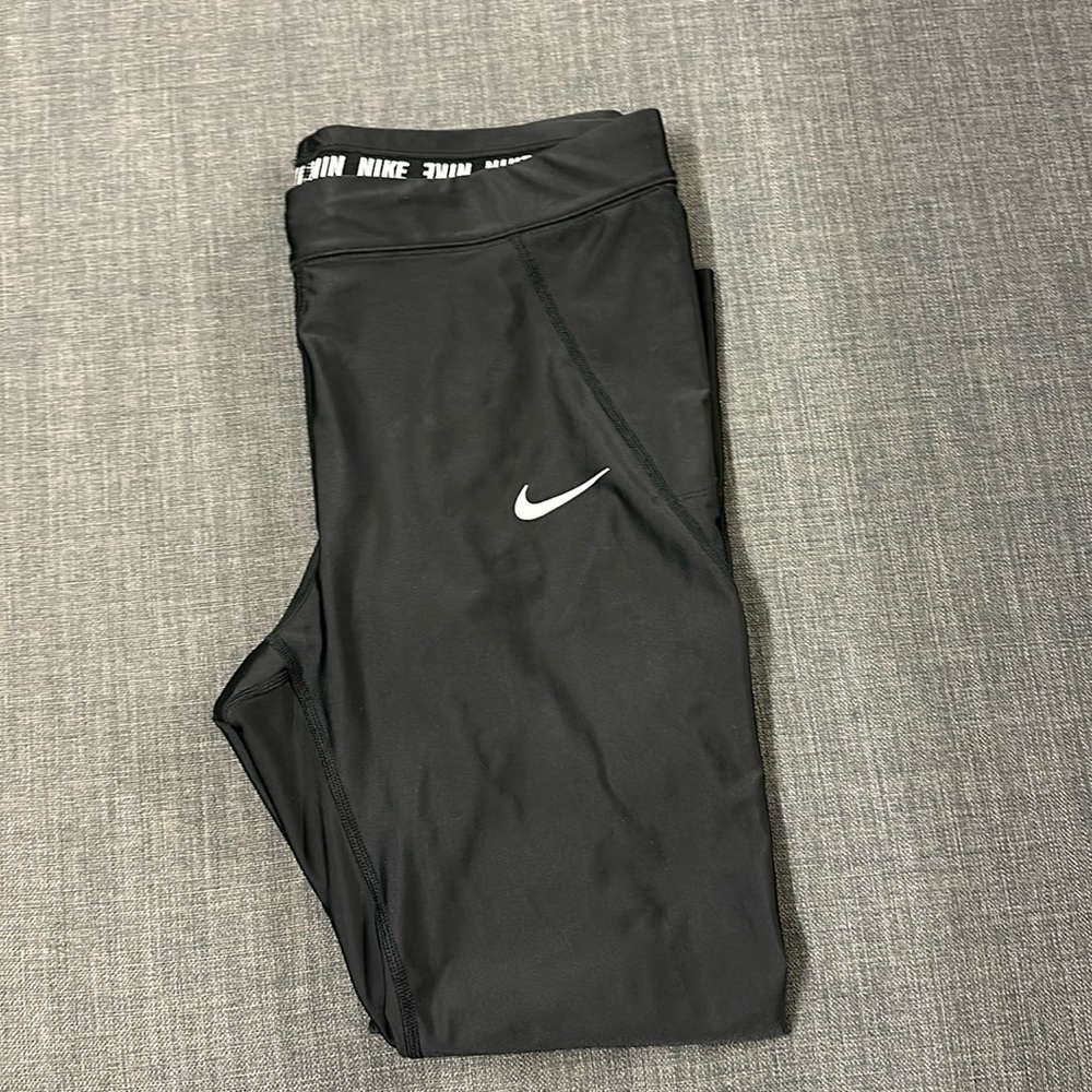 Women’s Nike Dri-Fit Black Running Leggings Size XL